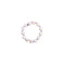 KNOTTED PEARL RING LAVENDER